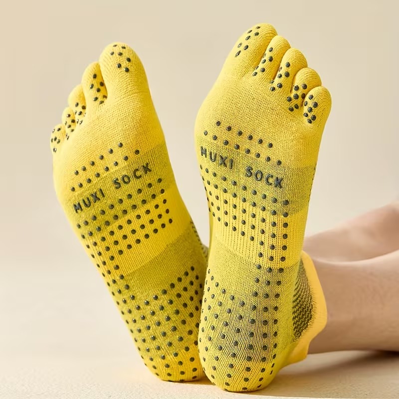 남성용 3켤레 발가락 양말 미끄럼 방지 도트 그립 양말 - Grip Sock Yoga 리뷰 및 가격