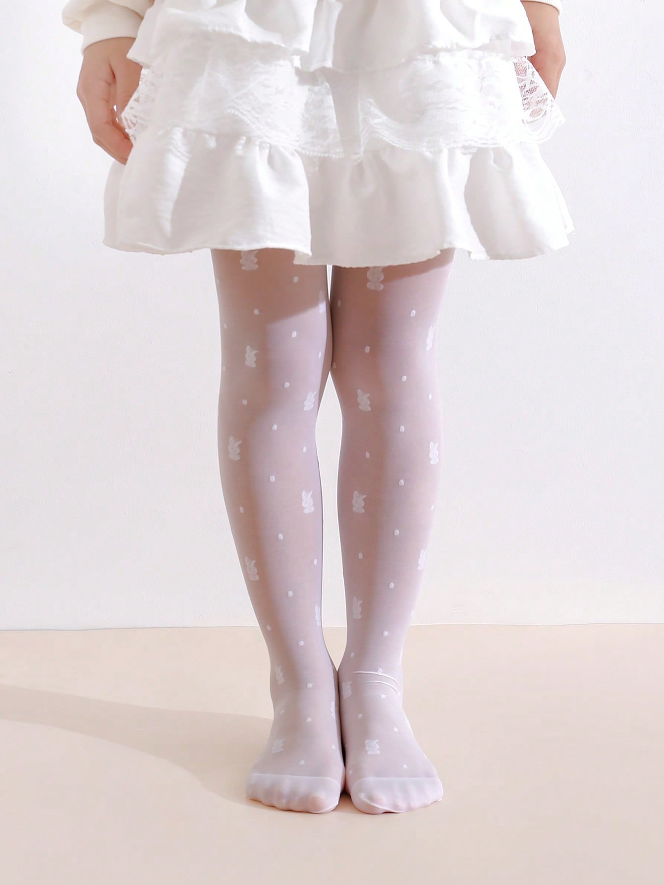 2팩 유아용 여아 토끼 프린트 타이츠 0-14Y 자외선 - Tights Pantyhose Sheer 리뷰 및 가격