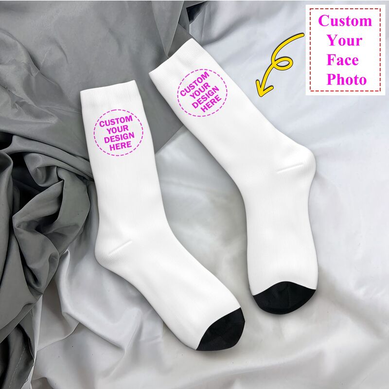 맞춤형 사진 로고 텍스트 남녀 공용 크루 양말 유니섹스 - Dress Sock Men 리뷰 및 가격